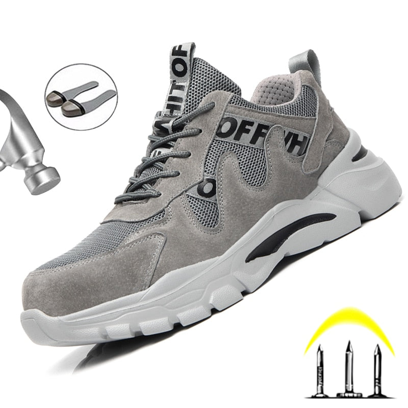 Men Industrial Shoes Boots YesUpper Material: Mesh