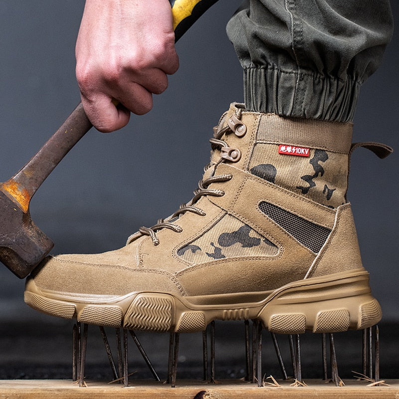Indestructible Desert Combat Boots Protective Cotton Fabric