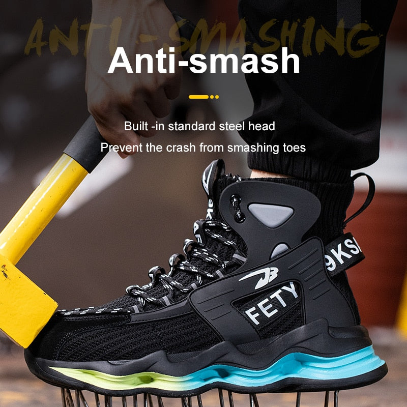 Indestructible Anti-smash Steel Toe Mesh (Air mesh)Toe Shape