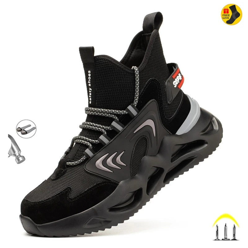 Indestructible Anti-smash Steel Toe Mesh (Air mesh)Toe Shape