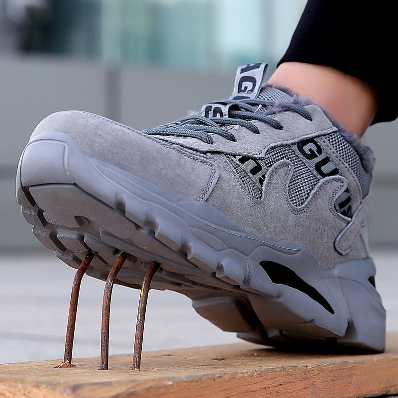 Men Industrial Shoes Boots YesUpper Material: Mesh
