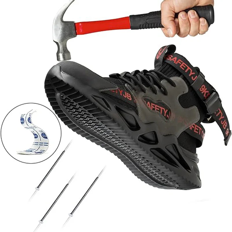 Men’s Fortex Steel-Toe Safety Sneakers – Lightweight, Anti-Puncture & Shock-Absorbing