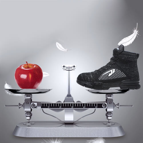 Perseus™ J3 High-Top Steel Toe Sneakers — Lightweight, Anti-Slip, Shock-Absorbing Safety Shoes (Black)