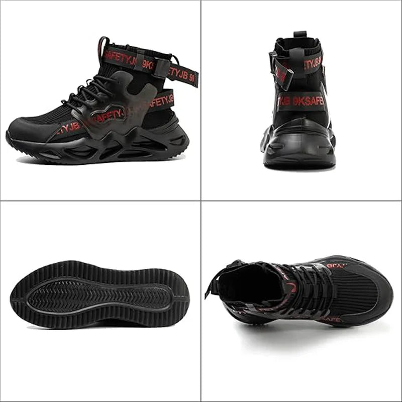 Men’s Fortex Steel-Toe Safety Sneakers – Lightweight, Anti-Puncture & Shock-Absorbing