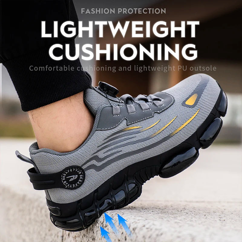 Men’s Aegis Steel-Toe Safety Sneakers – Lightweight, Puncture-Proof & Shock-Absorbing