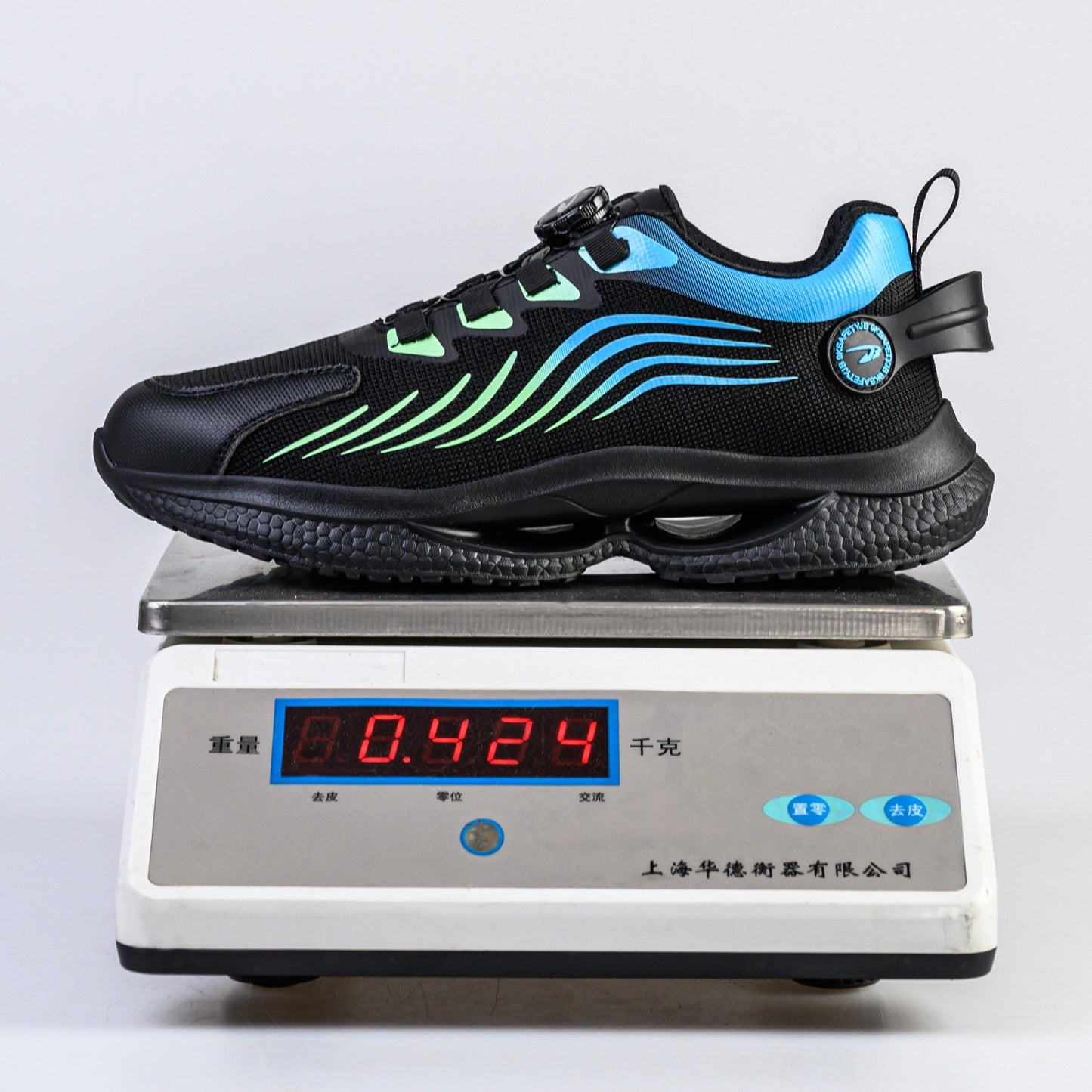 Kharon J3™ Steel Toe Sneakers Black/ Blue — Lightweight, Impact-Resistant, Anti-Slip Work Safety Shoes for Men