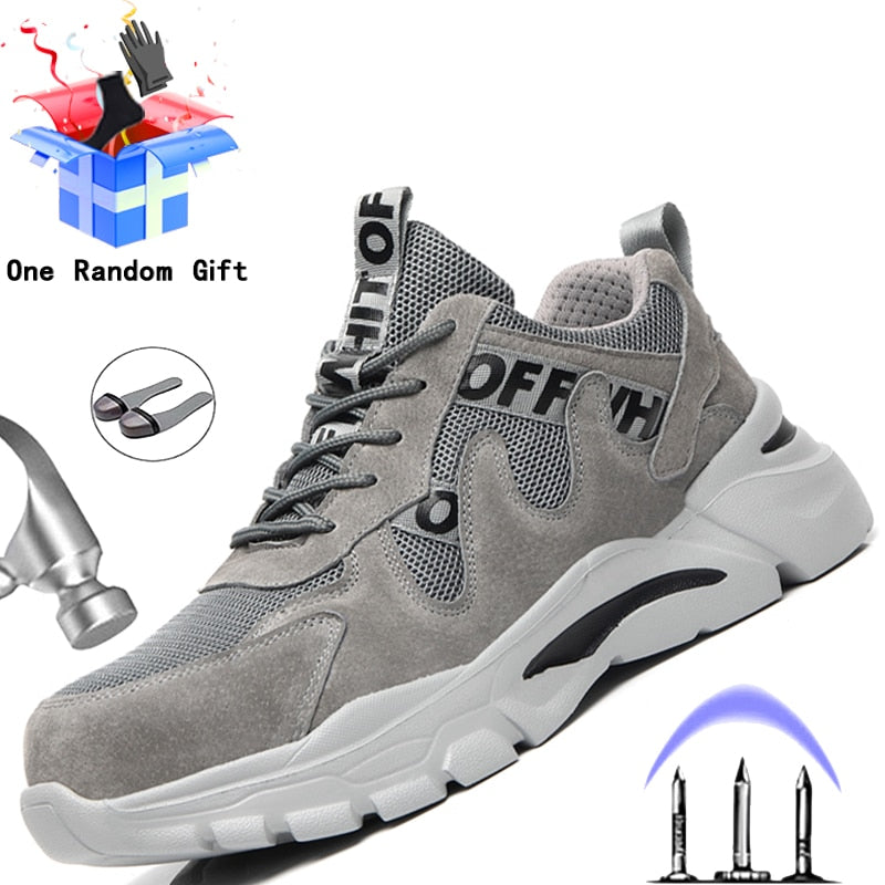 Men Industrial Shoes Boots YesUpper Material: Mesh