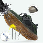 Light Sneaker Indestructible Steel Toe Soft : round toe Shaft