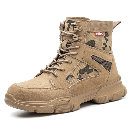 Indestructible Desert Combat Boots Protective  Cotton Fabric