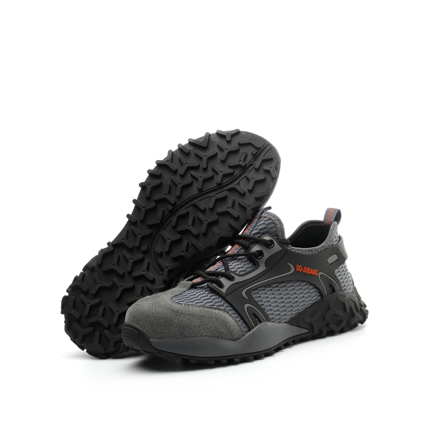 Eris™ Steel Toe Ju Bang — Lightweight, Breathable, Anti-Slip Military-Grade Work Sneakers (Grey)