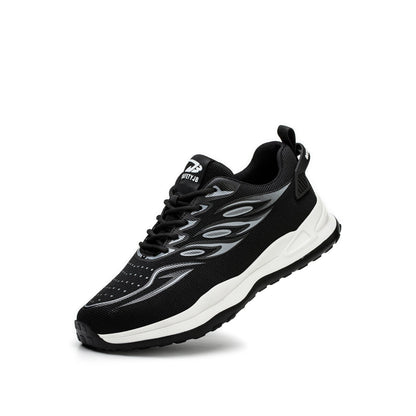 Anteros™ J3 S2 Steel Toe Work Sneakers — Lightweight, Breathable, Anti-Slip Industrial Safety Shoes (Black)