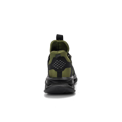 Xenon™ Dark Green Steel Toe Work Sneakers – Lightweight, Slip-Resistant, Breathable Safety Shoes