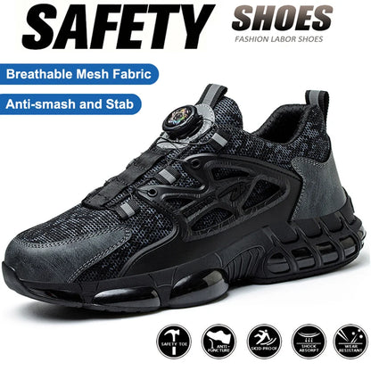 Men’s Aegis Pro Steel-Toe Safety Sneakers – Lightweight, Anti-Puncture & Shock-Absorbing