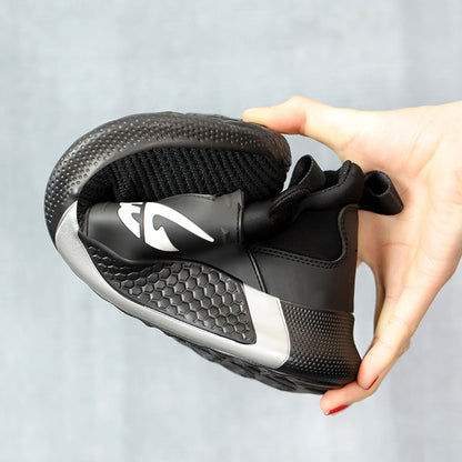 Orion™ J3 Steel Toe Slip-On Sneakers — Lightweight, Anti-Slip, Shock-Absorbing Safety Shoes (Black)