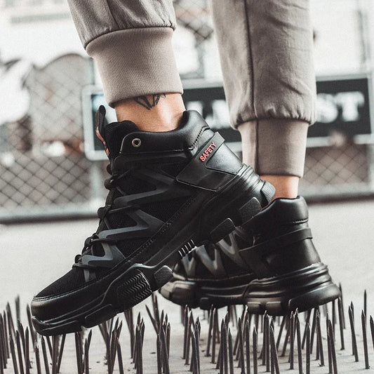 Eleos™ Men’s Steel Toe Safety Sneakers — Anti-Puncture, Anti-Smash, Non-Slip Work Shoes