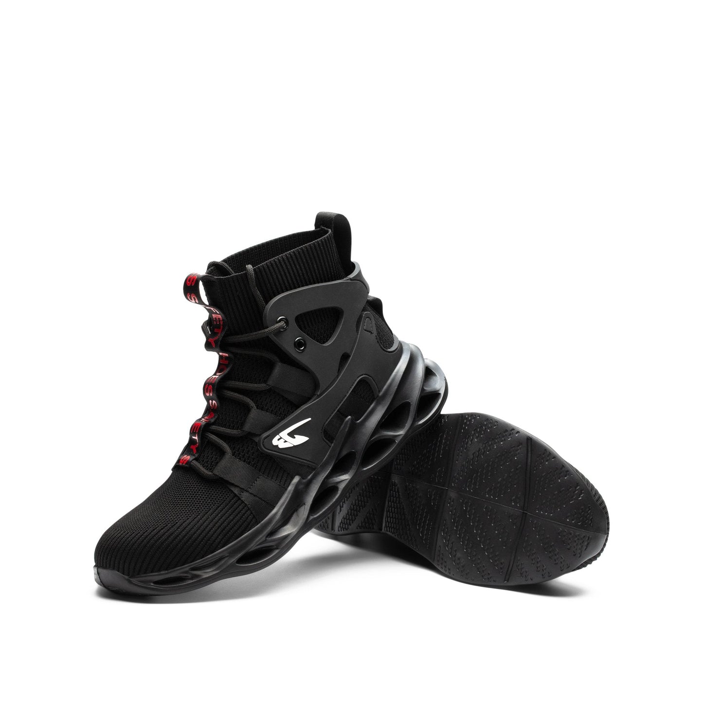 Zeus™ J3 Black Steel Toe Safety Sneakers — Lightweight High-Top Work Shoes for Ultimate Protection