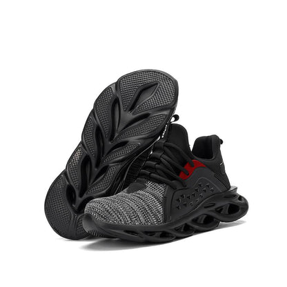 Xenon™ Dark Grey Steel Toe Work Sneakers — Lightweight, Breathable, Shock-Absorbing Safety Shoes