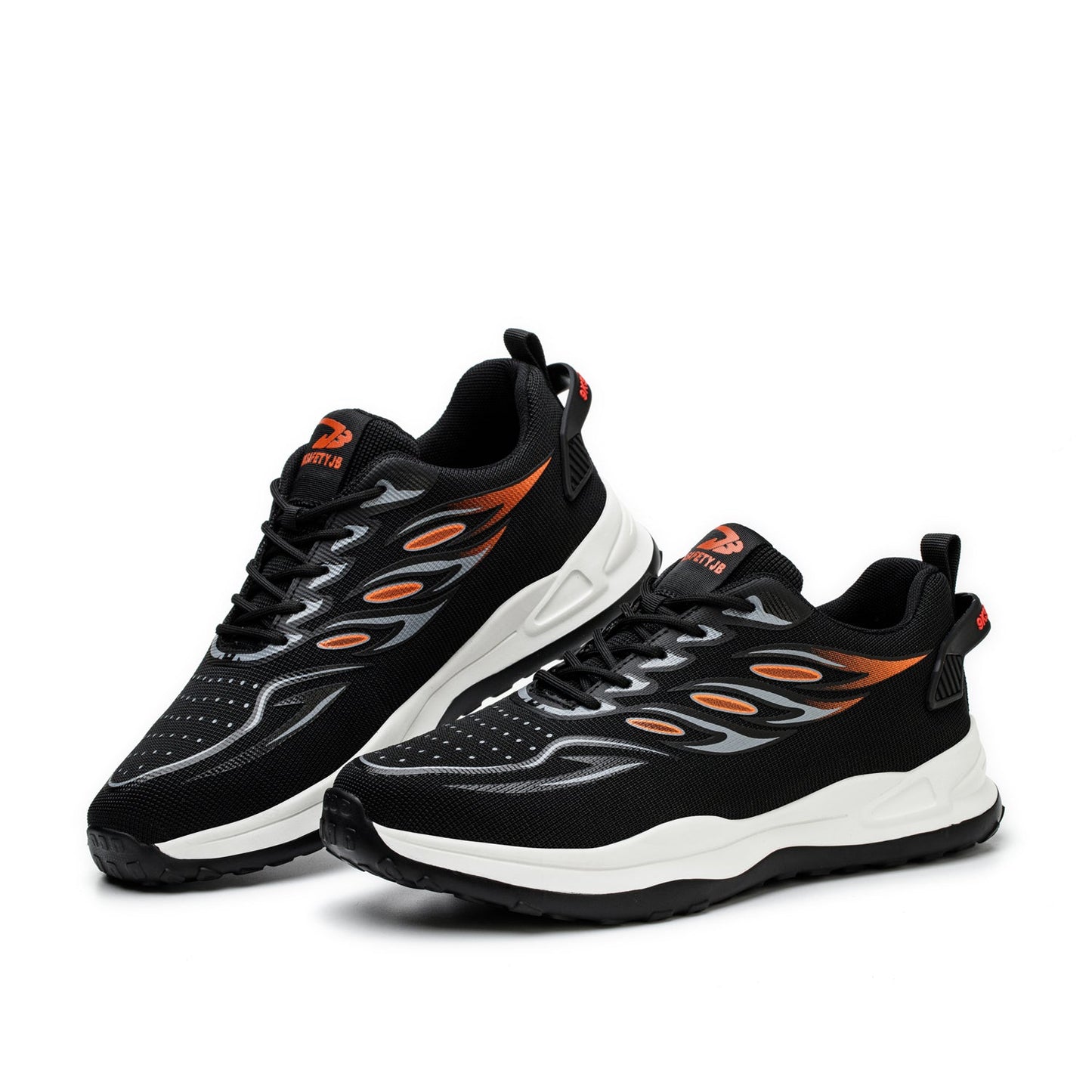 Anteros™ J3 S2 Steel Toe Work Sneakers — Lightweight, Breathable, Anti-Slip Industrial Safety Shoes (Black/orange)