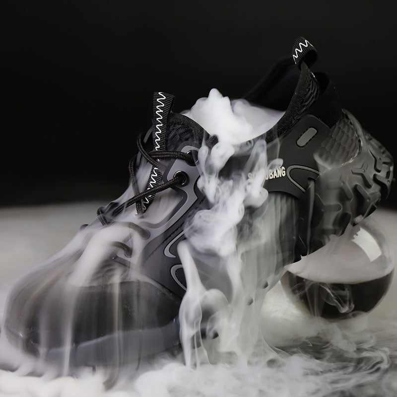 Eris™ Steel Toe Ju Bang — Lightweight, Breathable, Anti-Slip Military-Grade Work Sneakers (Grey)