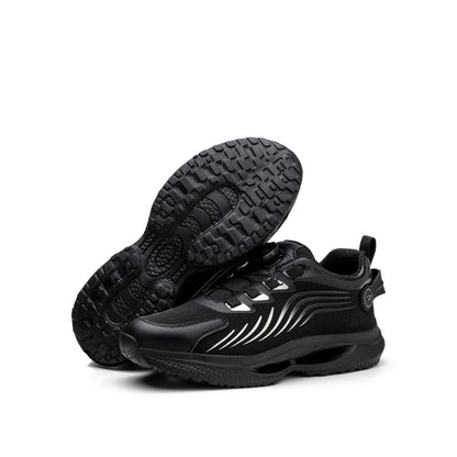 Kharon J3™ Steel Toe Sneakers — Lightweight, Shock-Absorbing, Anti-Slip Work Safety Shoes (Black)