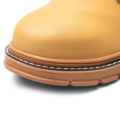 Boreas™ Brown Steel Toe Work Boots — Heavy-Duty, Slip-Resistant, Lightweight Safety Boots for Men