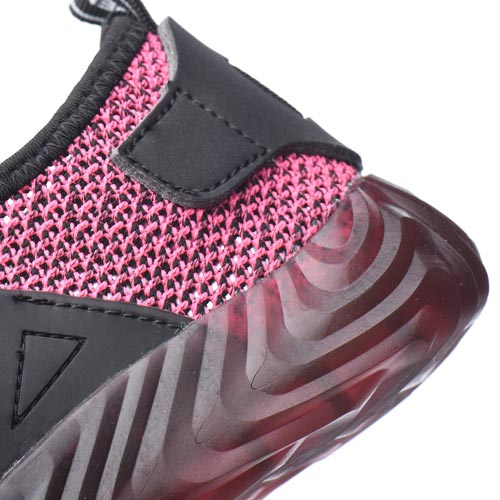 Hemera™ Dark Pink Steel Toe Work Sneakers — Lightweight, Breathable, Anti-Slip Safety Shoes for Women