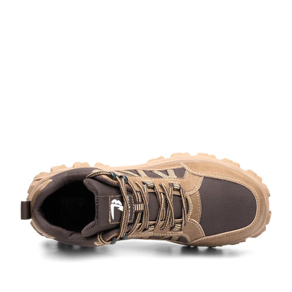 Themis™ J3 Brown Steel Toe Work Shoes — Rugged, Lightweight, Anti-Slip Safety Footwear