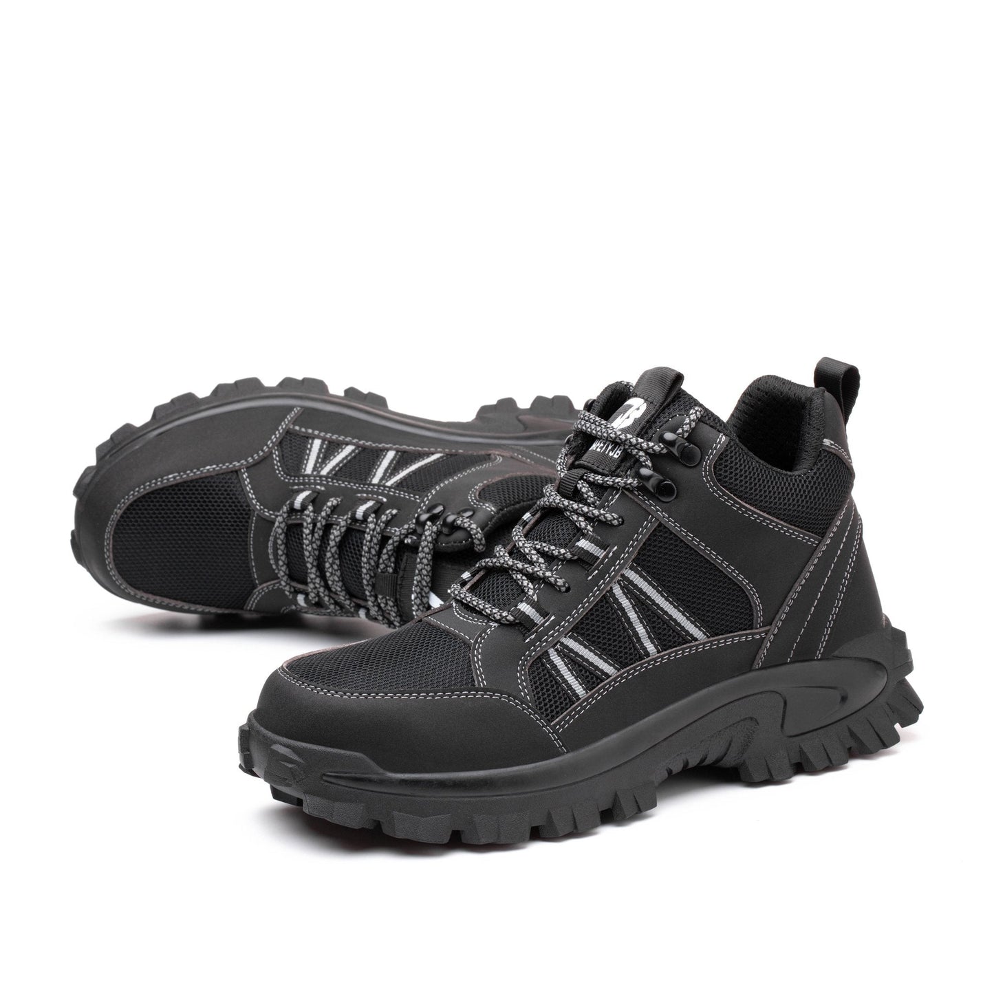 Themis™ J3 Black Steel Toe Work Shoes — Rugged, Lightweight, Anti-Slip Safety Footwear