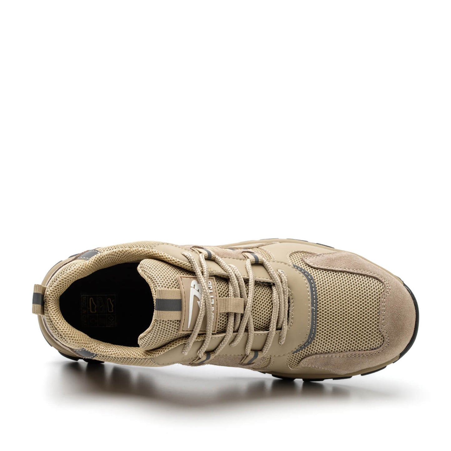 Triton™ J3 Steel Toe Work Shoes — Lightweight, Anti-Slip, Shock-Absorbing Safety Sneakers (Beige)