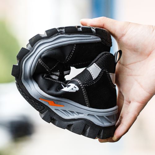 Triton™ J3 Steel Toe Work Shoes – Black | Lightweight Slip-Resistant Safety Sneakers for Tough Jobs