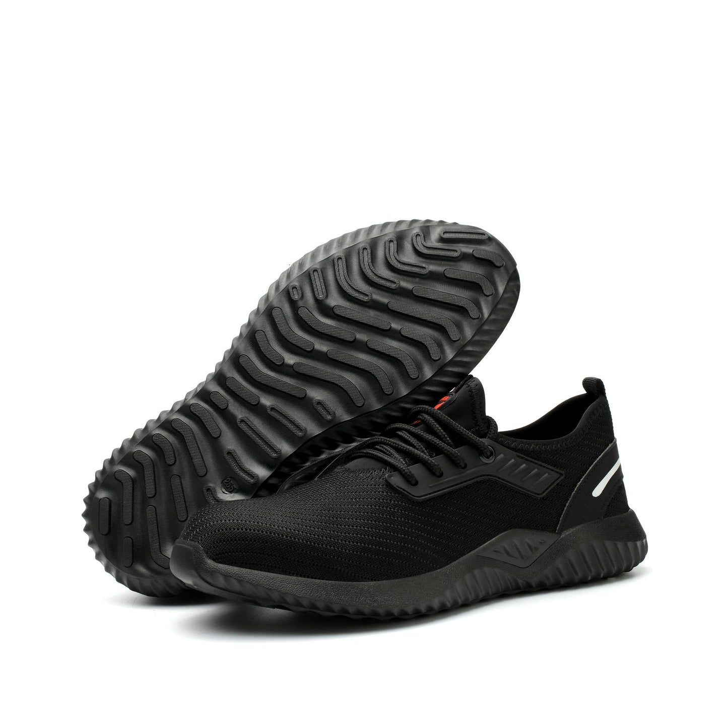 DIKE™ Black Steel Toe Safety Sneakers — Lightweight, Shock-Absorbing, Anti-Slip Work Shoes