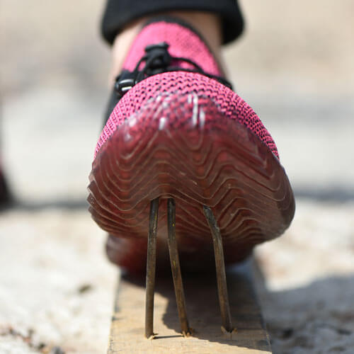 Hemera™ Dark Pink Steel Toe Work Sneakers — Lightweight, Breathable, Anti-Slip Safety Shoes for Women