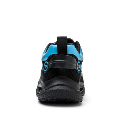 Kharon J3™ Steel Toe Sneakers Black/ Blue — Lightweight, Impact-Resistant, Anti-Slip Work Safety Shoes for Men