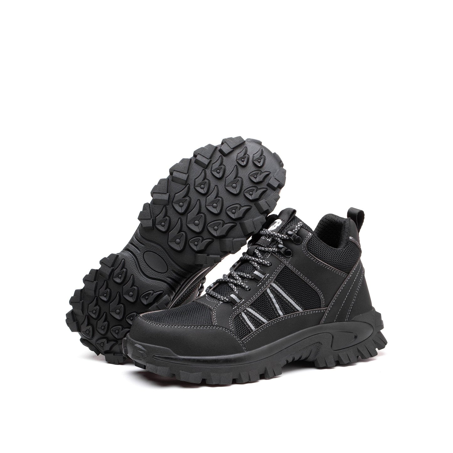 Themis™ J3 Black Steel Toe Work Shoes — Rugged, Lightweight, Anti-Slip Safety Footwear