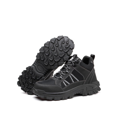 Themis™ J3 Black Steel Toe Work Shoes — Rugged, Lightweight, Anti-Slip Safety Footwear
