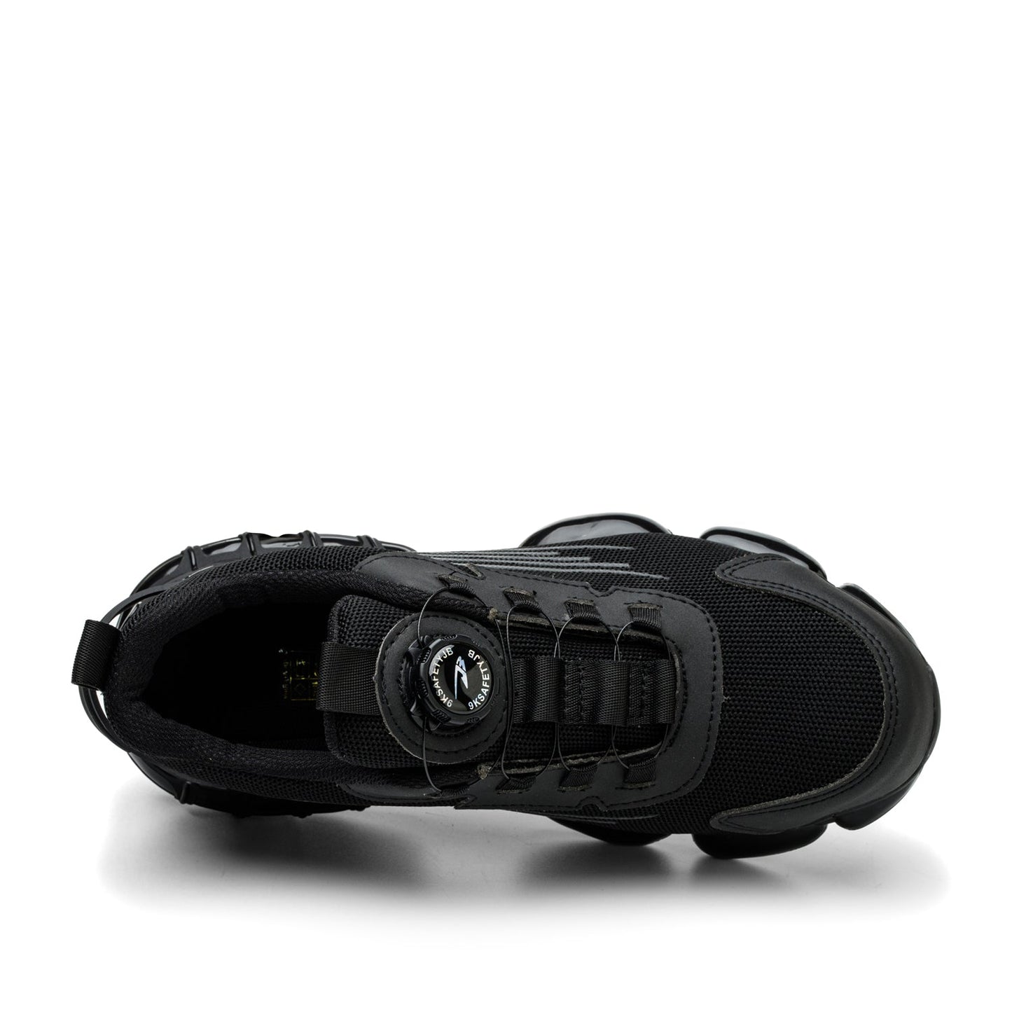 Kronos™ Black Steel Toe Safety Sneakers — Lightweight, Puncture-Proof, Shock-Absorbing Work Shoes