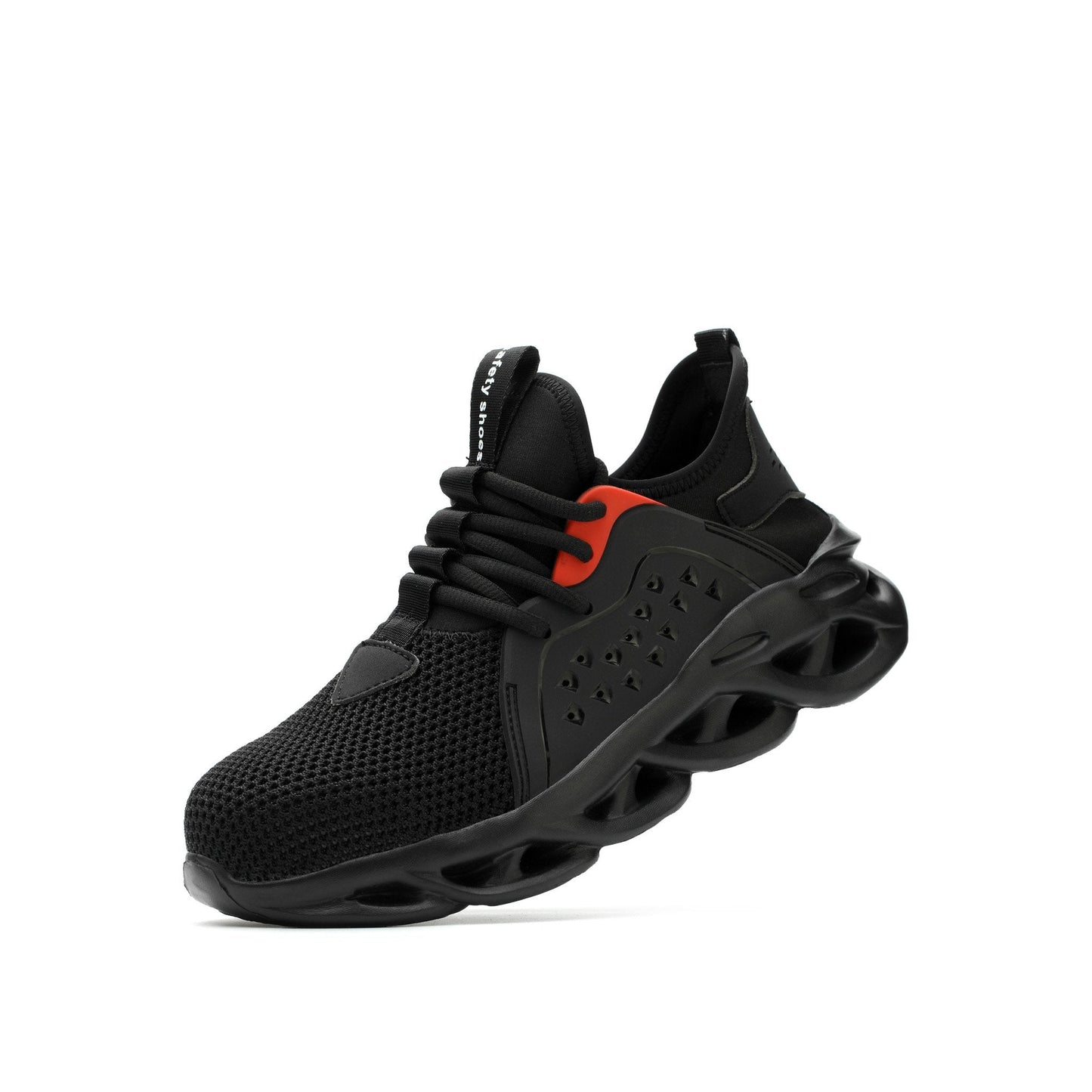 Xenon™ Black Steel Toe Safety Sneakers — Lightweight, Breathable, Anti-Slip Work Shoes