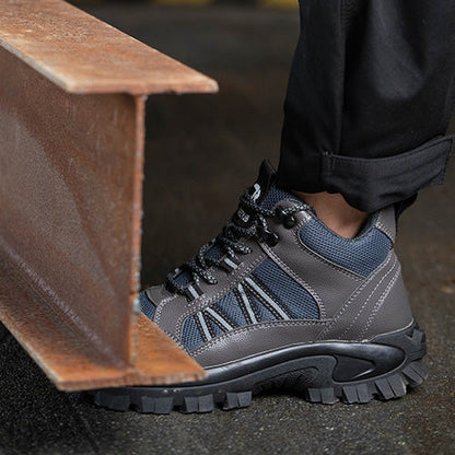 Themis™ J3 Grey Steel Toe Work Shoes — Rugged, Lightweight, Anti-Slip Safety Footwear