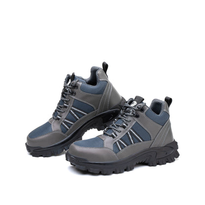 Themis™ J3 Grey Steel Toe Work Shoes — Rugged, Lightweight, Anti-Slip Safety Footwear