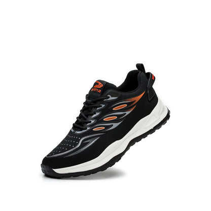 Anteros™ J3 S2 Steel Toe Work Sneakers — Lightweight, Breathable, Anti-Slip Industrial Safety Shoes (Black/orange)