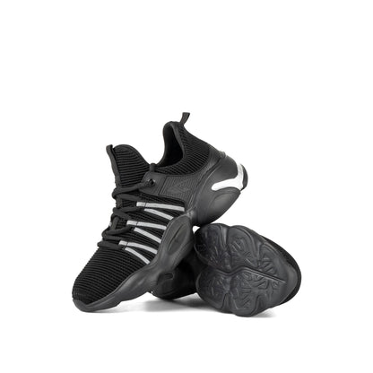 Hestia™ J3 Black Steel Toe Safety Sneakers — Lightweight, Breathable, Anti-Slip Work Shoes for Men