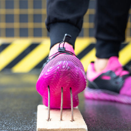 Harmonia™ Pink Steel Toe Safety Sneakers — Lightweight, Breathable, Anti-Slip Women’s Work Shoes