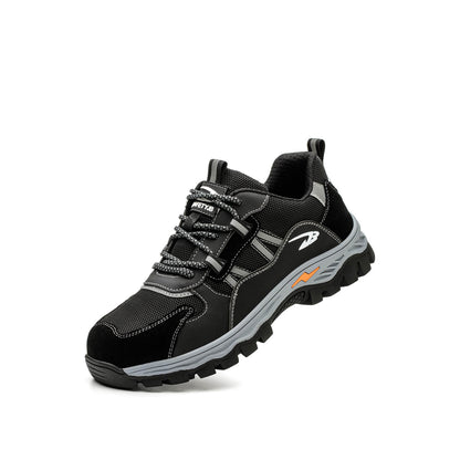 Triton™ J3 Steel Toe Work Shoes – Black | Lightweight Slip-Resistant Safety Sneakers for Tough Jobs