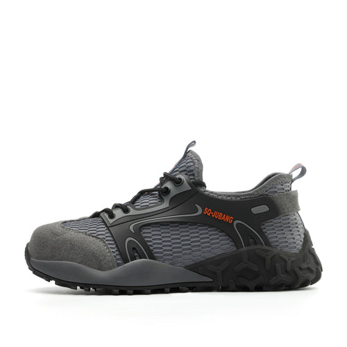 Eris™ Steel Toe Ju Bang — Lightweight, Breathable, Anti-Slip Military-Grade Work Sneakers (Grey)