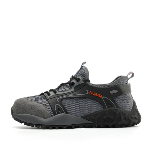 Eris™ Steel Toe Ju Bang — Lightweight, Breathable, Anti-Slip Military-Grade Work Sneakers (Grey)