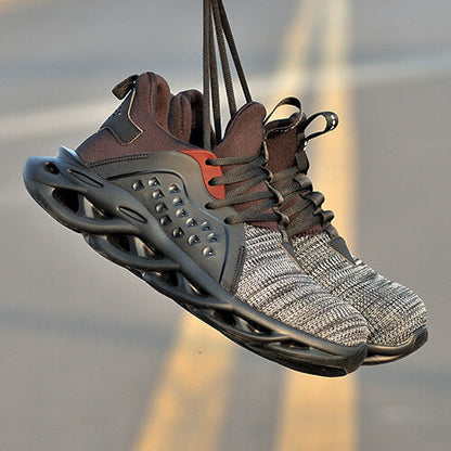 Xenon™ Dark Grey Steel Toe Work Sneakers — Lightweight, Breathable, Shock-Absorbing Safety Shoes