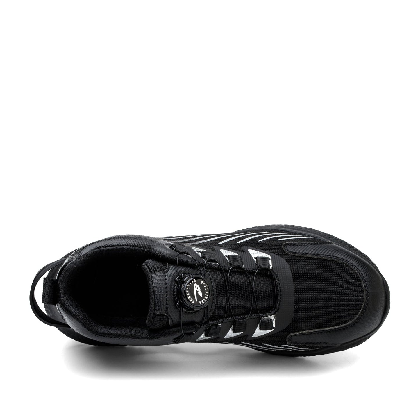 Kharon J3™ Steel Toe Sneakers — Lightweight, Shock-Absorbing, Anti-Slip Work Safety Shoes (Black)