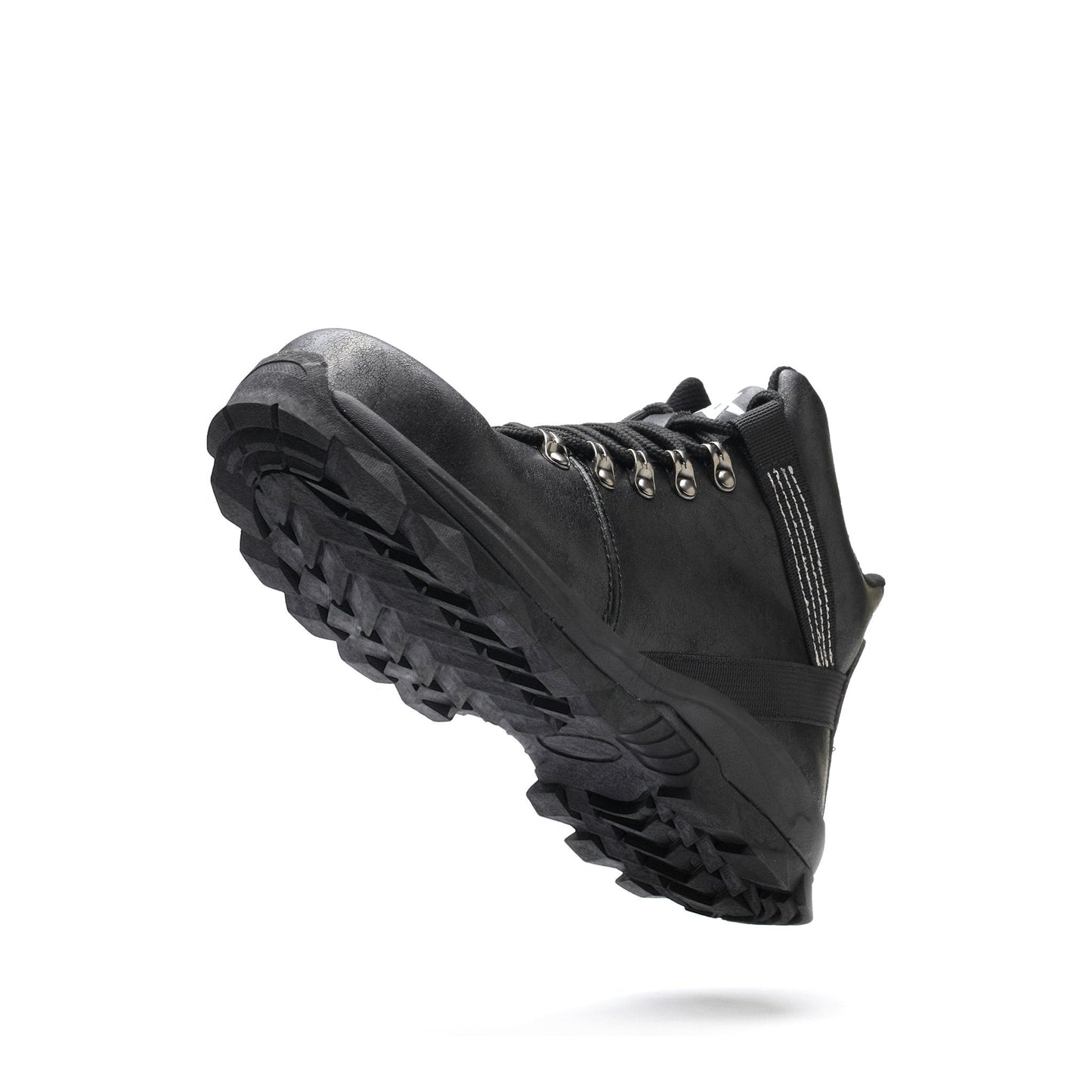 Echo™ Steel Toe Work Boots — Heavy-Duty, Anti-Slip, Impact-Resistant Safety Boots (Black)