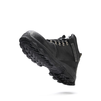 Echo™ Steel Toe Work Boots — Heavy-Duty, Anti-Slip, Impact-Resistant Safety Boots (Black)