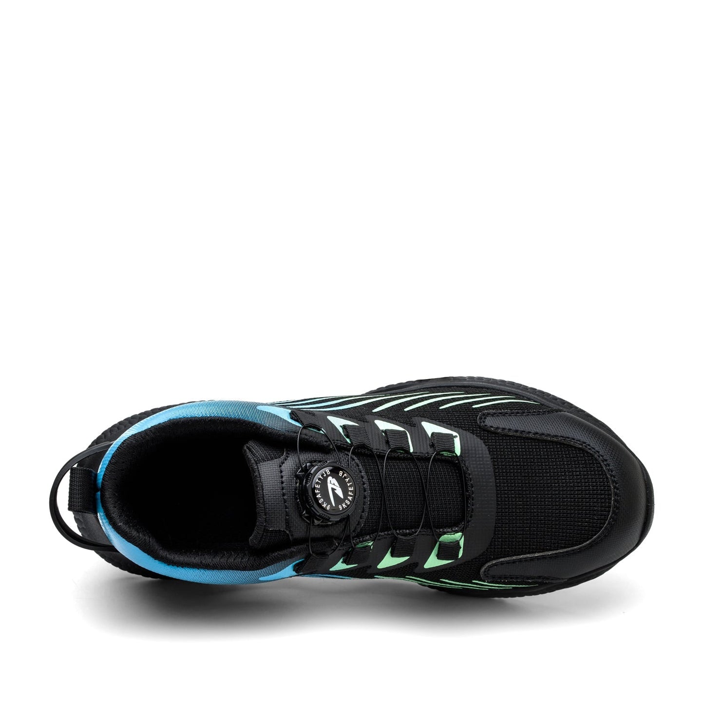 Kharon J3™ Steel Toe Sneakers Black/ Blue — Lightweight, Impact-Resistant, Anti-Slip Work Safety Shoes for Men